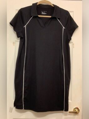LIVI Lane Bryant Black White Polo Active Wear Sz 18/20 Dress.            3733